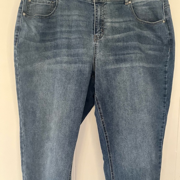 C est. 1946 Denim Hi Rise Jeans Raw Hem Size 18W - Picture 6 of 12